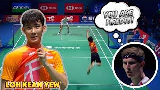 Amazing! Loh Kean Yew Power Smash Defeat Against Viktor Axelsen To World Champions.