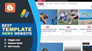 Best Blogger Template for News Website - AdSense Approval 2024