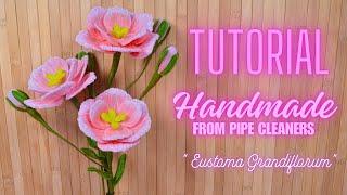 FULL TUTORIAL - How to make flower with pipe cleaners | Chenille wire flower