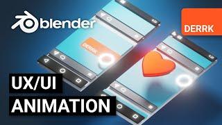 3D UX/UI Animation in Blender 2.8