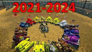 Tanki Online - 2021-2024 | All The Way To Legend 100 | MAX Garage