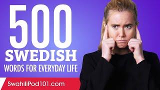500 Swedish Words for Everyday Life - Basic Vocabulary #25