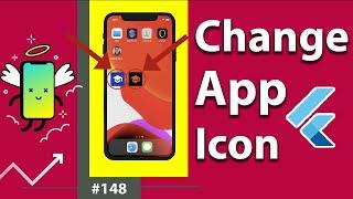 Flutter Tutorial - Change App Icon For Android & iOS - Flutter Launcher Icons