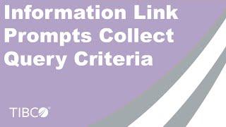 Spotfire - Information Link Prompts Collect Query Criteria