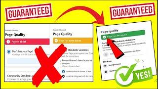 NEW! Facebook Page Has Some Issues Removed 2024 | Get a Green Page Quality (WITH PROOF)