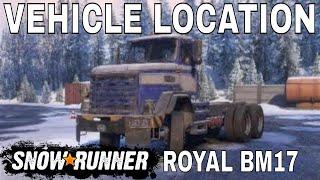 Snowrunner Vehicle Locations PS4 Snowrunner ROYAL BM17 Alaska Map