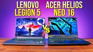 Best Mid-Range 16" Gaming Laptop? Lenovo Legion 5i vs Acer Helios Neo 16 (2024)