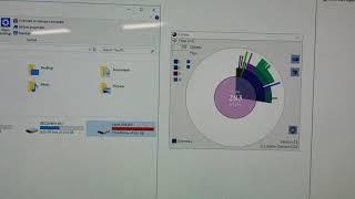 System reports Hard drive Full scanning software shows only quarter full. Virus?