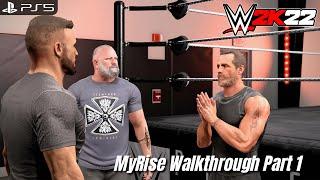 WWE 2K22 - MyRise (Career Mode) Walkthrough Part 1 | PS5™ [4K60]