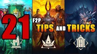 EVERY PLAYER Can Benefit From These 21 F2P TIPS! A Player Guide | RAID: Shadow Legends
