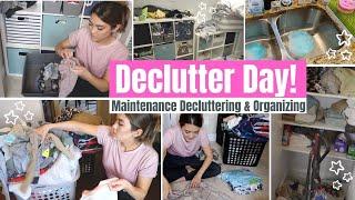 DECLUTTER DAY! Declutter, Organize & Clean With Me All Day | Closet Clean out, Kid's Closet