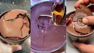 Magnum Ice Cream Chocolate Cracking ASMR I Satisfying