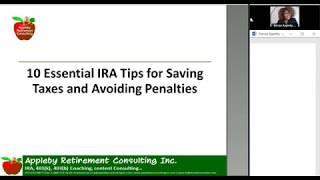 10 Essential Tax Savings Tips for IRAs- For FPA by Denise Appleby