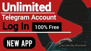 Unlimited Telegram Account & Otp For 100% Free | Log in free telegram account@JayGhunawatOfficial