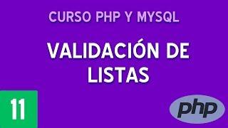 Validar listas en formularios | Curso PHP y MySQL #11