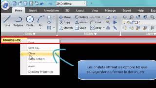 Tutorial GstarCAD  : Présentation des menus et de l'environnement de travail