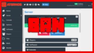 🟥 HOW to BAN a PLAYER on ATERNOS 24/7 - MINECRAFT 🟥