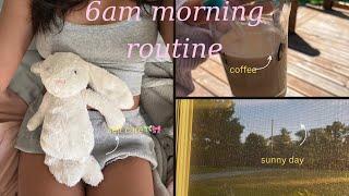 6am MORNING ROUTINE gratitude, self care, productive 