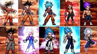 Dragon Ball Mugen - All New Characters Transformations! (1080HD 60fps) - Form Mugen