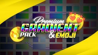 Premium Gradient and Emojis pack for GFX designer| photoshop, pscc, elements | graphilic