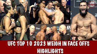 Top 10 UFC Weigh-in Face offs of 2023
