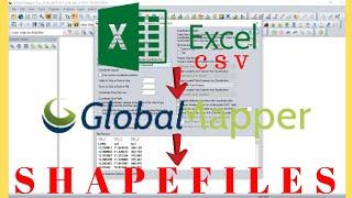 How to Export CSV to Shapefile with Global Mapper | Step-by-Step Guide