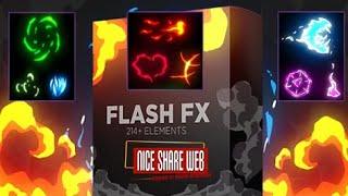 214+ Flash Fx Elements Hand Drawn Bundle Pack - Premiere Pro, After Effects Template [IT'S FREE]️