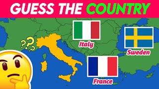 Guess the Country on Europe map | Europe map quiz