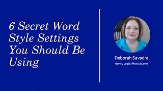 Six Secret Word Style Settings You Should Be Using