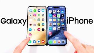 Galaxy S24 vs iPhone 15 Pro Speed Test