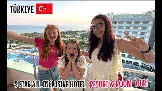 5 STAR ALL INCLUSIVE HOTEL RESORT & ROOM TOUR | DAY 1 IN TÜRKIYE 