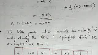 Numerical differentiation-Solved problems