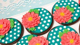 Beautiful Cookies Decorated With Buttercream