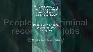 Jobs for Felons: People with criminal records get jobs #jobs #jobsforfelons  #felons