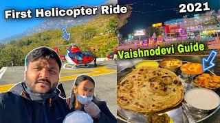 My First Helicopter Ride With Mom || How to Book Helicopter || Vaishnodevi katra food, Hotel & more