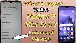 Update Redmi 9 To Miui 12.5.3 Enhanced Version | Urdu-Hindi |