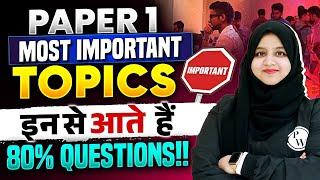 UGC NET Paper 1 Most Important Topics : Covers 80% Questions in UGC NET Exam 2024