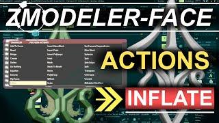 ZBrush - ZModeler Polygon(Actions) - "Inflate"