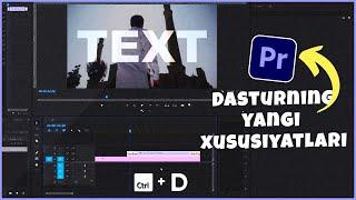 "Premiere pro 2022"ning yangi xususiyatlari: Matnlar bn ishlash | Premiere pro 2022 new features