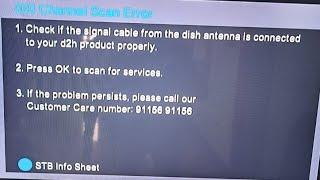 D2h Error Code 303 No Signal Problem/Easy Tricks D2h Favourite Settings in Tamil/Rk Dth Service....