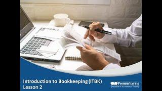 AAT Q2022 Level 2 - Introduction to Bookkeeping (ITBK) - Lesson 2 of 3