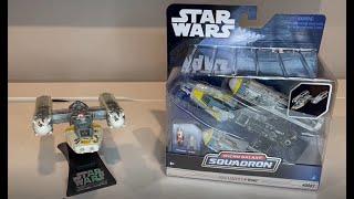 Star Wars Micro Galaxy Squadron Gold Leader Y-Wing Review and Comparison