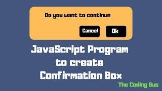 How to create javascript confirm box yes no