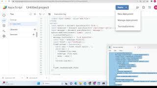 Google Apps Script to Upload File to Google Drive Folder in Browser Using HTML & Javascript Web App