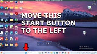 Where is the start button in Windows 11 and how to bring it back to the left