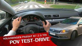 Volkswagen Passat B7 2.0 TDI AT Comfortline 2012  |  POV Test-Drive