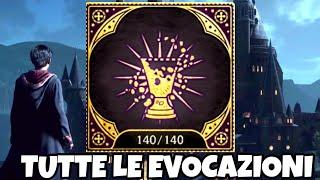 TUTTE LE 140 EVOCAZIONI  E DOVE TROVARLE - HOGWARTS LEGACY GUIDA GAMEPLAY ITA