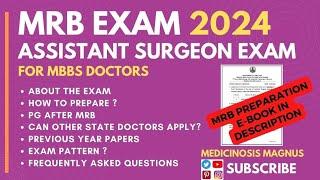 TN MRB exam 2024 - for MBBS doctors II MRB preparation Ebook in description II asst surgeon exam