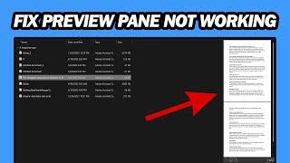 Fix Preview Pane Not Working for Pdf Files in File Explorer | Step by Step
