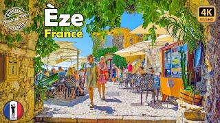  ÈZE Walking Tour - Côte d'Azur, French RIviera, Most Beautiful Medieval Village of France 4k60fps